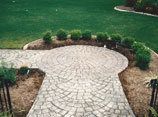 Stamped Concrete Garden Walk